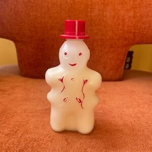 Vintage Tussy Lotion in a Figural Snowman Container